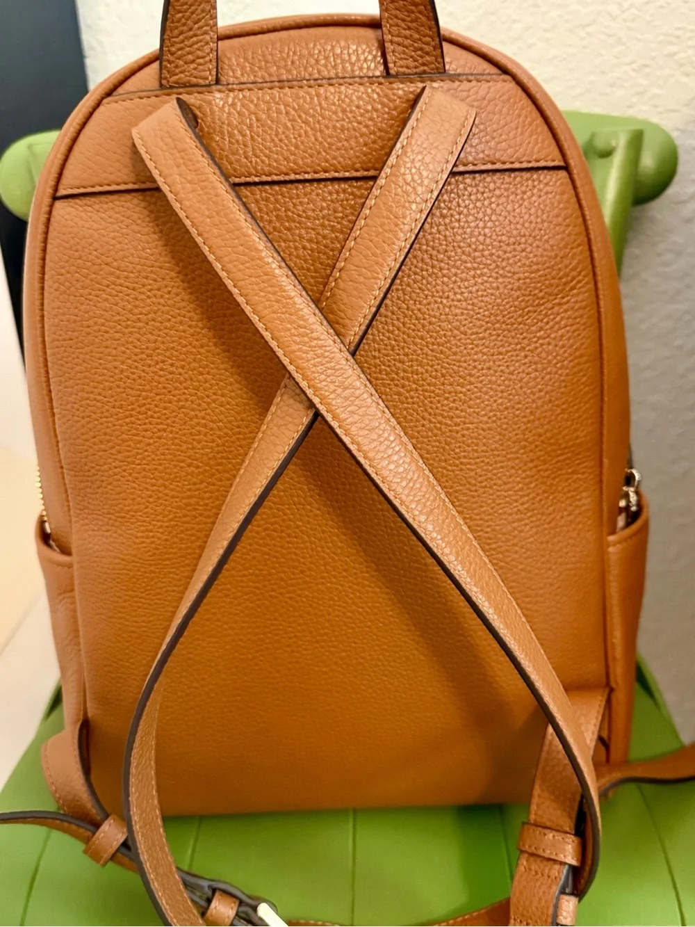 Kate Spade Pebbled Leather Backpack | Cognac | Excellent Condition
